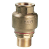 Check valve Type: 728 Brass/Brass Disc Straight Internal thread (BSPP)/External thread (BSPP) 1/2" (15)
